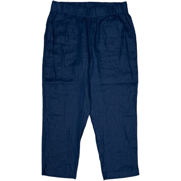 NWT Women's TALBOTS HAVEN Well Within Linen Pants Twilight | Size L - Picture 3 of 10